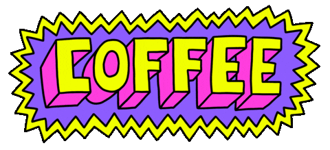 Coffee Break Sticker by Russell Taysom