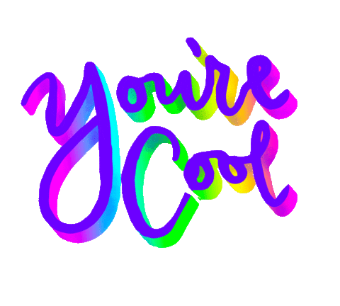 Youre Cool Love You Sticker by megan lockhart