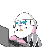 Penguin Working Sticker by Pudgy Penguins