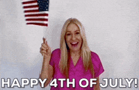 Independence Day Usa GIF by Vikki Downey