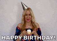 Happy Birthday Celebration GIF by Vikki Downey