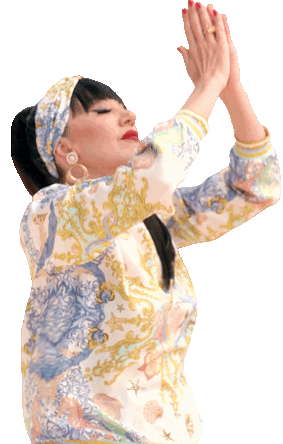 Diva Pray Sticker by Ingrid Arna