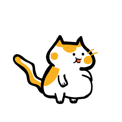 Drink Water Cat Sticker by Poku Meow