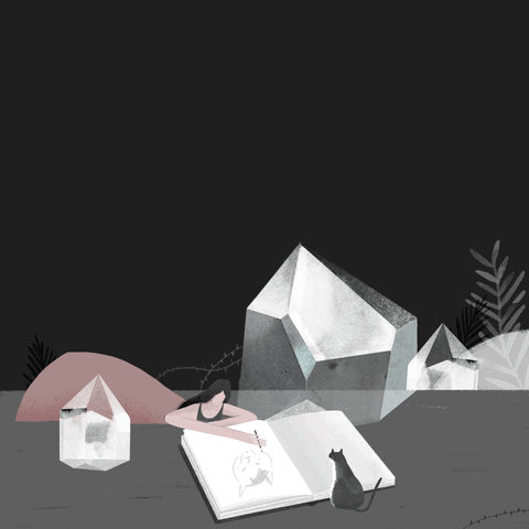HO66 giphyupload cat girl animal GIF
