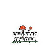 Plant Grow Sticker by Oklahoma Fungi