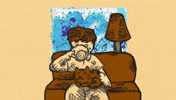 Chilling Living Room GIF by Jimmy Arca