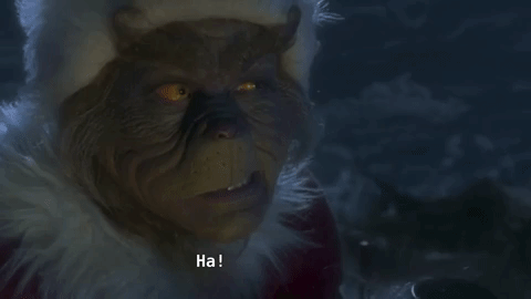 grinch talking to self GIF