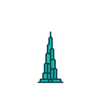 Dubairun Sticker by WorldsIconic