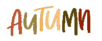 Fall Typography Sticker