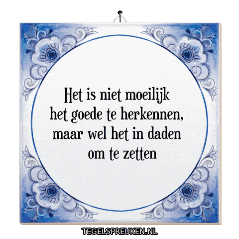 Focus Motivatie Sticker by Tegelspreuken.nl