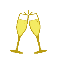 Happy Celebration Sticker by Madamelamouette