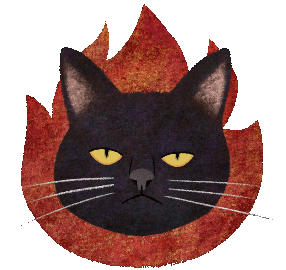 Angry Cat Sticker