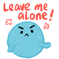 Angry Go Away Sticker by arlyna