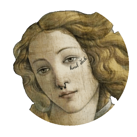 Disco Piercing Sticker by Piercingstudio heul doch