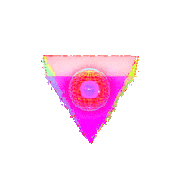 Glitch Glow Sticker