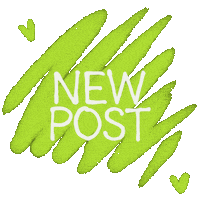 New Post Vegan Sticker by Der Vegane Flammkuchen