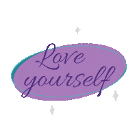 You Are Enough Love Yourself Sticker by Jessica Pellegrino