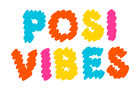 Posi Vibes Sticker by BadgeBomb