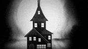 black and white horror GIF