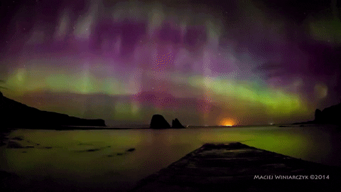 aurora borealis GIF