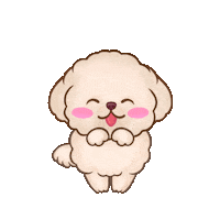 Jump Poodle Sticker by isobelleDB