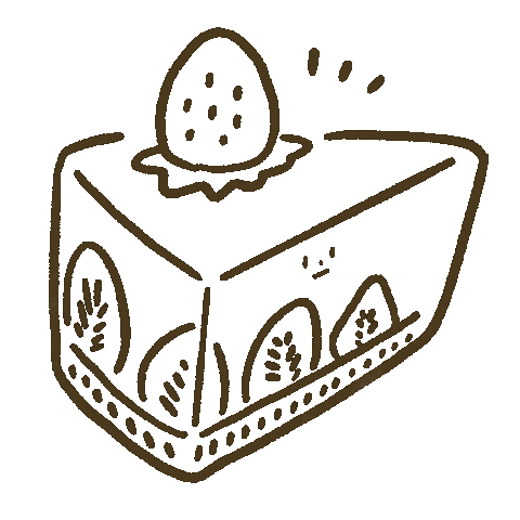 Strawberry Cake Sticker