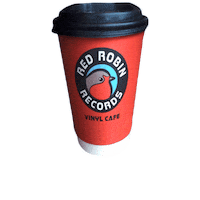 redrobinrecords coffee red robin redrobin red robin records Sticker