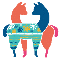 Atlanta Llama Sticker by Your Alpaca Cottage