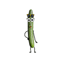 Vegetable Cucumber Sticker by PlumFilms