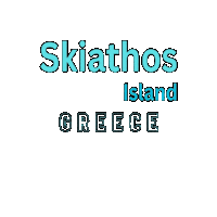 SkiathosGreece skiathos skiathosisland σκιαθος skiathosgreece Sticker