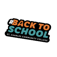 Back To School Slogan Sticker by St. Charles Community College