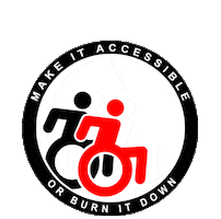 Aaa Wheelchair Sticker by sitnskate