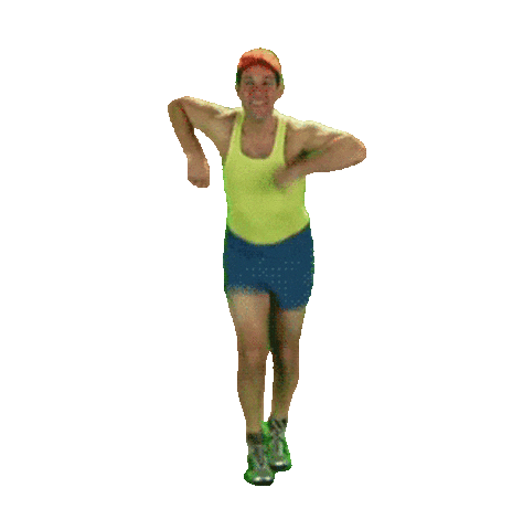 Happy Running Man Sticker by MOODMAN