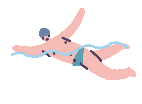 Sport Swimming Sticker by Sara Maese