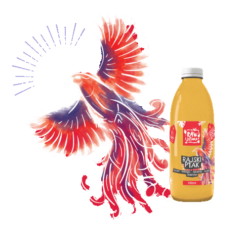 RAWdzinka giphyupload tropical bird rawdzinka colorful bird Sticker