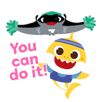 You Can Do It Baby Shark Sticker by Resorts World Sentosa