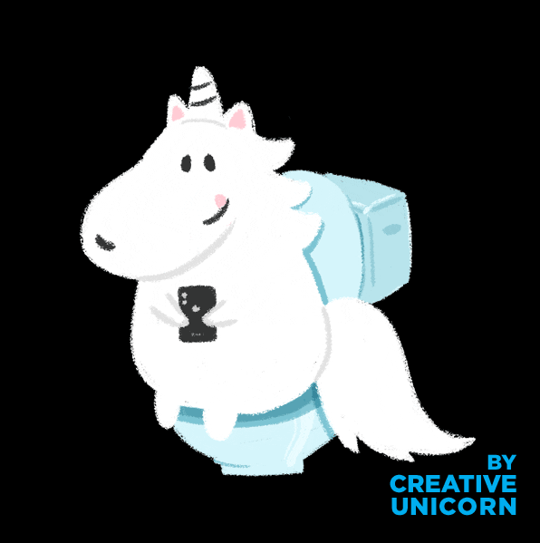 Phone Poop GIF by Creative Unicorn