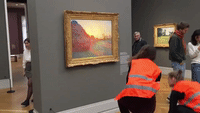 Climate Activists Throw 'Mashed Potato' Over Monet