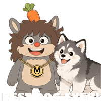 Dog Waving Sticker