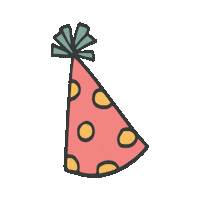 Feestmuts Sticker by Bij Roos op de Thee