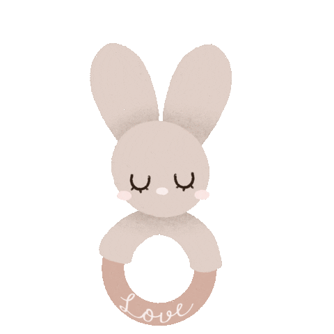 Rabbit Lapin Sticker by Rêve en coton