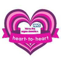 Heart To Heart Sticker by NHS Organ Donation