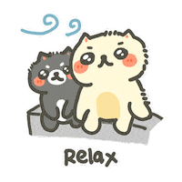 Relax Cute Cat Sticker