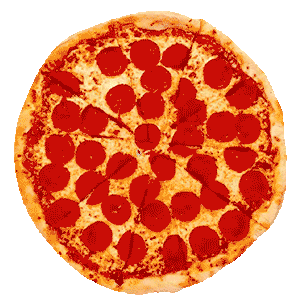 pizza pepperoni STICKER by Anthony Antonellis