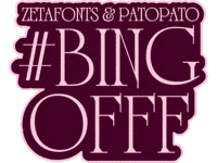 Bingofff GIF by Zetafonts Type Foundry
