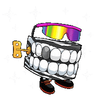 Sunglasses Deal With It Sticker by Grillz Gang