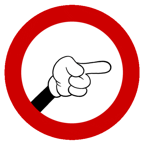 MichaelVerhuelsdonk giphyupload cartoon pointing sign Sticker