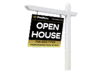 PreReal real estate open house open house sign real estate open house Sticker