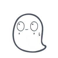 Scared Halloween Sticker
