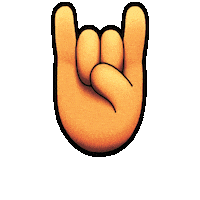 Horns Up Sticker by Death Metal Pop Art